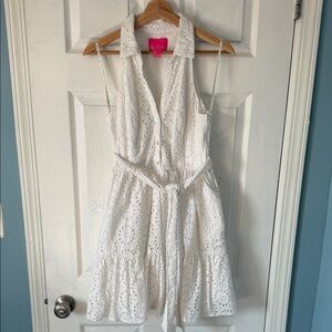 Lilly Pulitzer White Eyelet Mini Dress